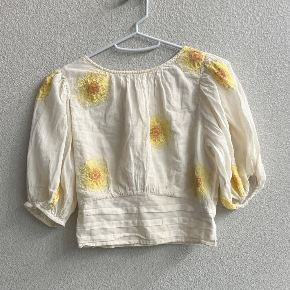 Free People Sunflower Crop Top